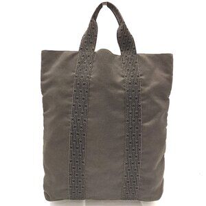 Hermes Herline Cabas Tote Bag, Canvas, Gray, Handbag H HERMES